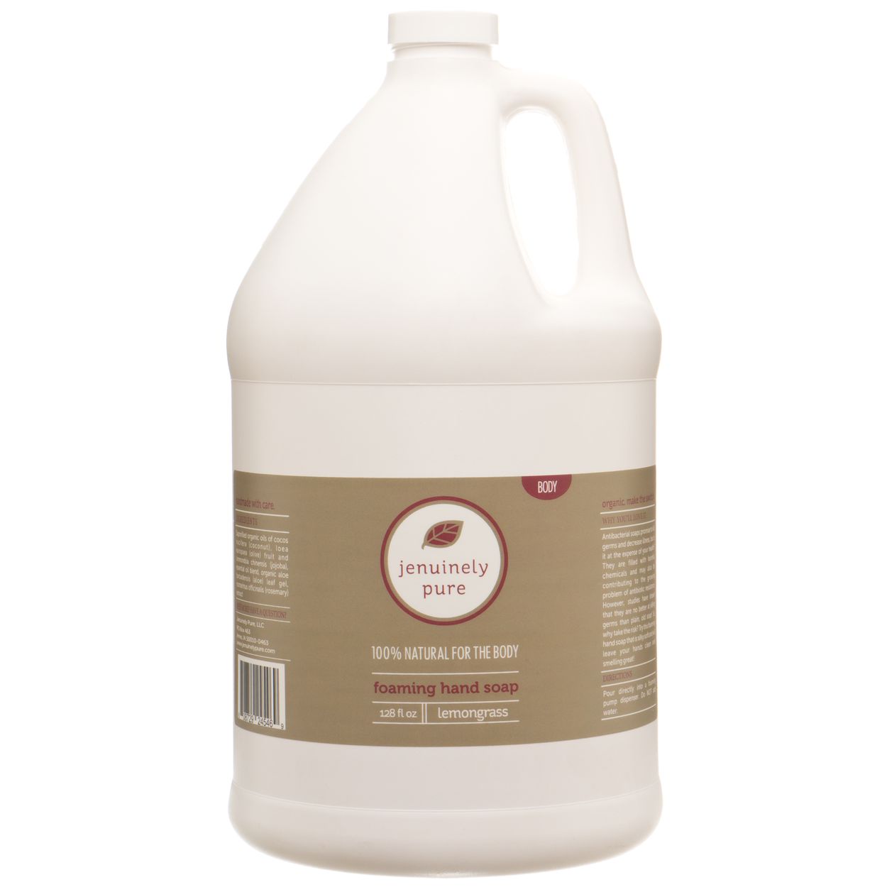 Jenuinely Pure Foaming Hand Soap, Lemongrass - Azure Standard