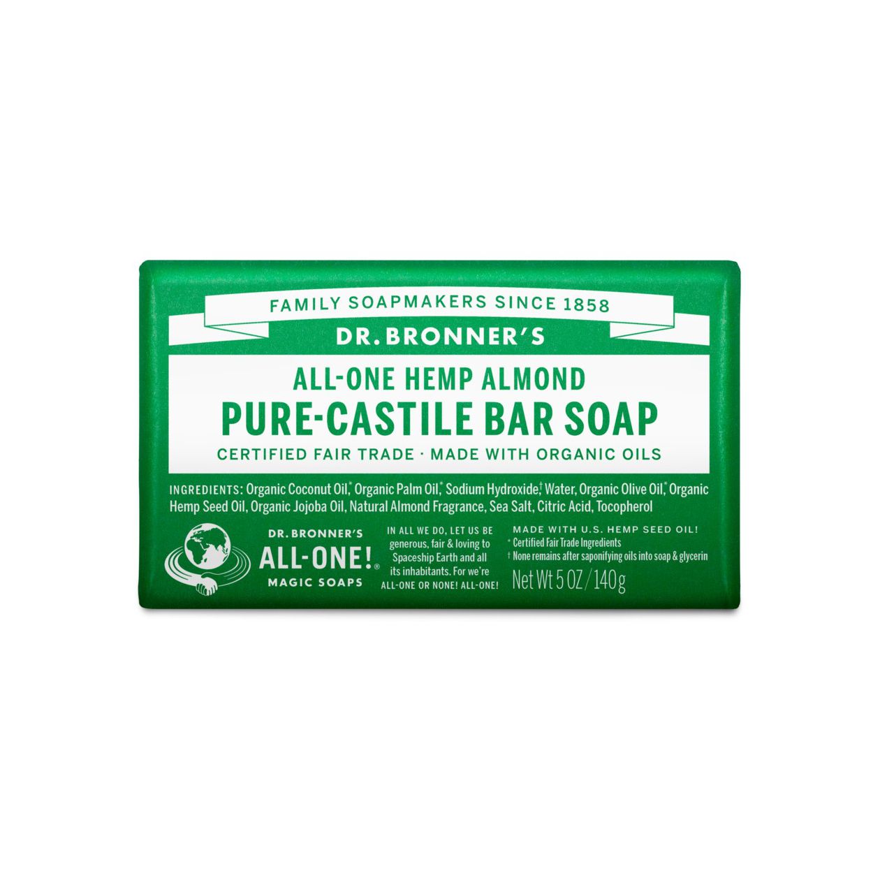 Dr Bronner Soap Bar Almond