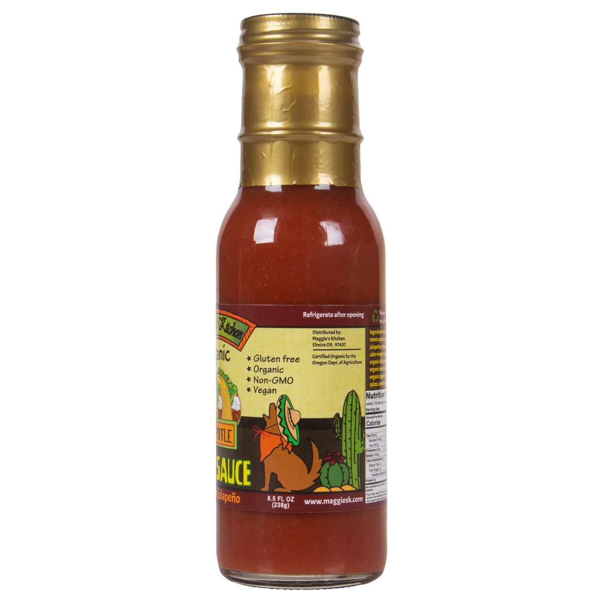 Maggie's Kitchen Taco Sauce Smoked Jalapeno, Organic - Azure Standard