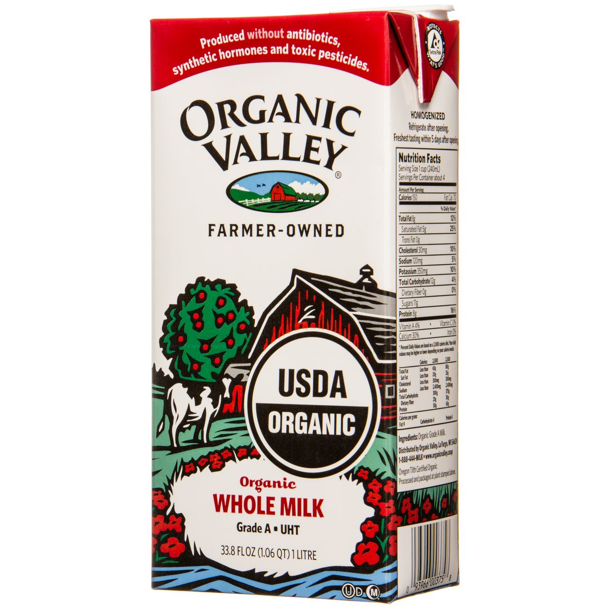 Organic Valley Whole Milk Homogenized, Shelf Stable, Organic
