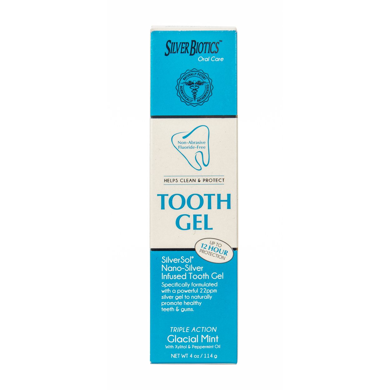 Silverbiotics Silver Biotics Tooth Gel Triple Action Glacial Mint Azure Standard