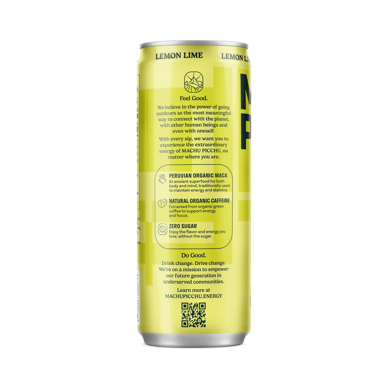 Machu Picchu Energy Energy Seltzer, Lemon Lime, Organic - Azure