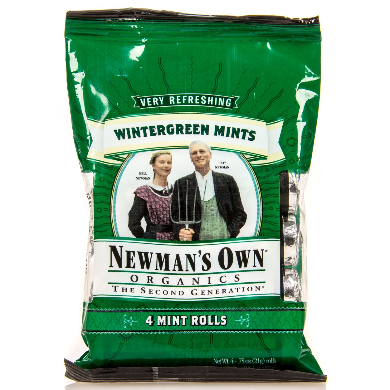 Newman's Own Mints, Wintergreen, Roll, Organic - Azure Standard