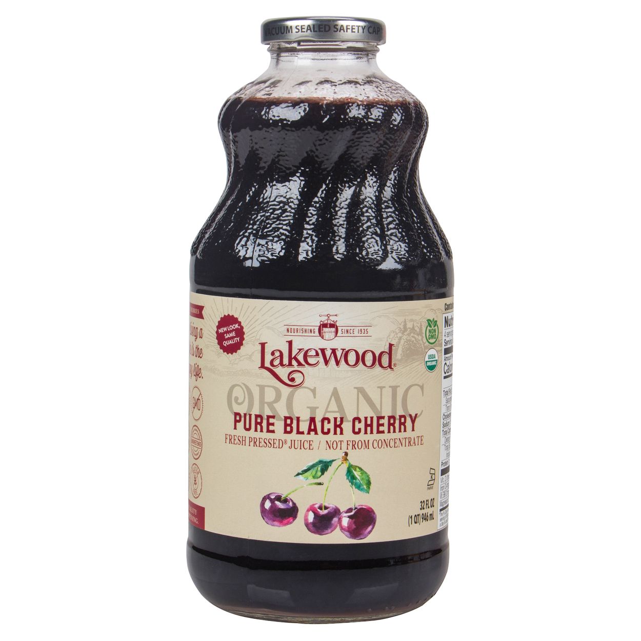 Lakewood Organic Juices Black Cherry Juice, Pure, Organic - Azure