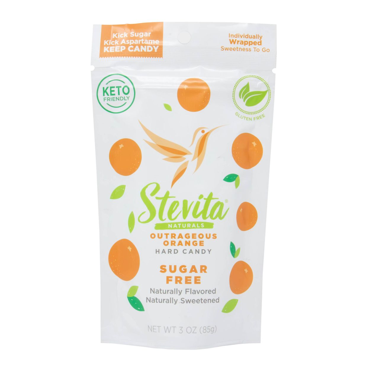 Stevita Hard Candy, Outrageous Orange, Sugar-Free - Azure Standard