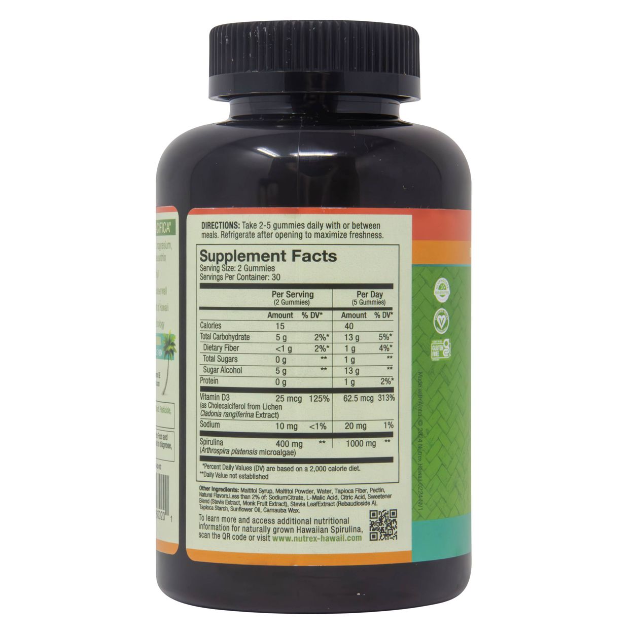 ARIIX サプリ Nutrex Hawaii / MD Formulas Pure Hawaiian, Spirulina + Vitamin D3