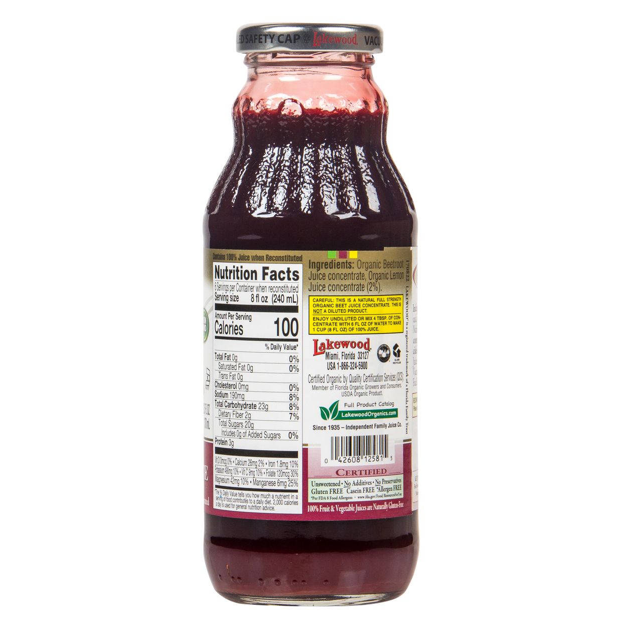 Lakewood Organic Juices Beet Concentrate, Organic Azure Standard