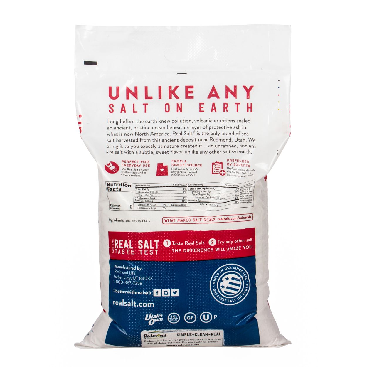 Redmond Real Salt, Fine, Granular - Azure Standard