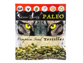 Savor Tooth Paleo Tortillas, 7 inch Pumpkin Seed, Organic, Frozen