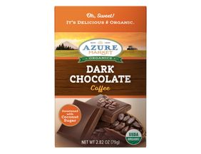 Azure Market Organics Dark Chocolate Bar Coffee 55%, Sweetened
