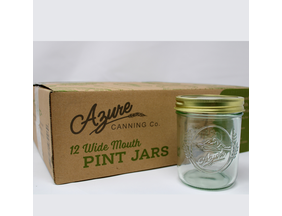 Canning Jars, Pint, Wide Mouth (with lids & bands)