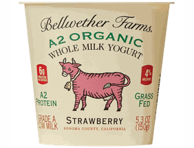 Bellwether Farms Yogurt, Whole Milk, Strawberry, A2 Organic