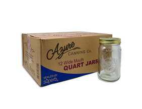 Canning Jars, Quart, Wide Mouth (with lids & bands)