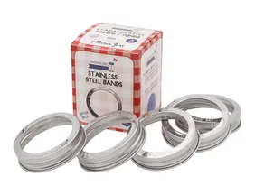 Jar Bands/Rings, Regular Mouth, Stainless Steel