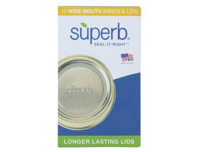 Canning Lids with Bands, Mason, Wide Mouth