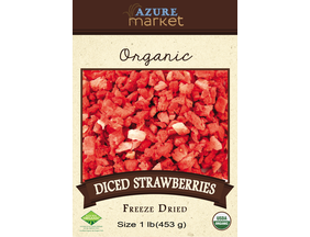 Azure Market Organics Strawberries, Sliced, Freeze Dried