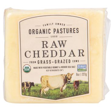 Organic Pastures Cheddar Cheese, Truly Raw - Azure Standard
