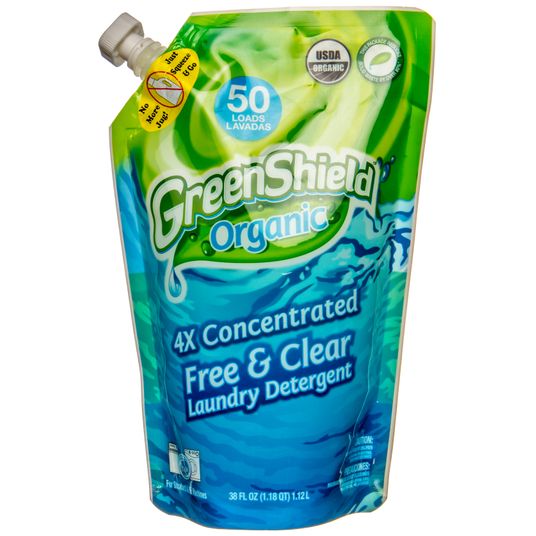 GreenShield Organic Laundry Detergent Pouch, HE, Free & Clear