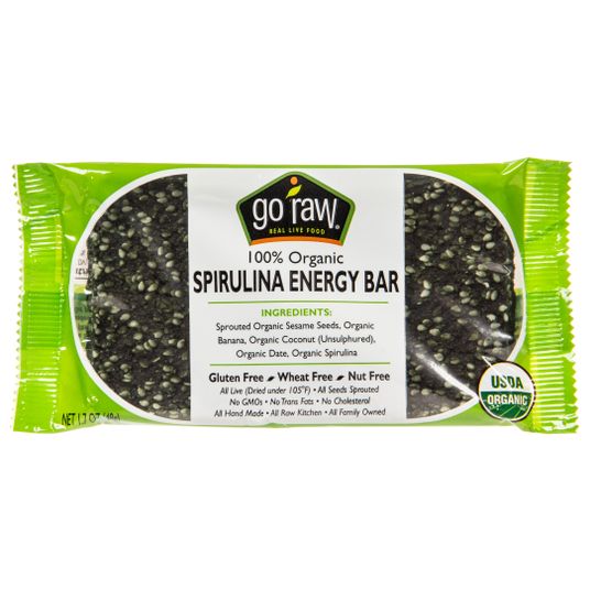 Go Raw Sweet Spirulina Sprouted Bar, Organic Azure Standard