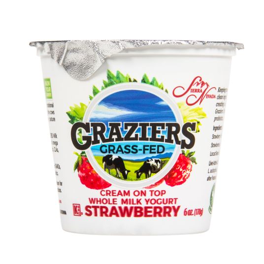 Sierra Nevada Cheese Company Graziers Whole Milk Yogurt Strawberry Grass Fed Azure Standard