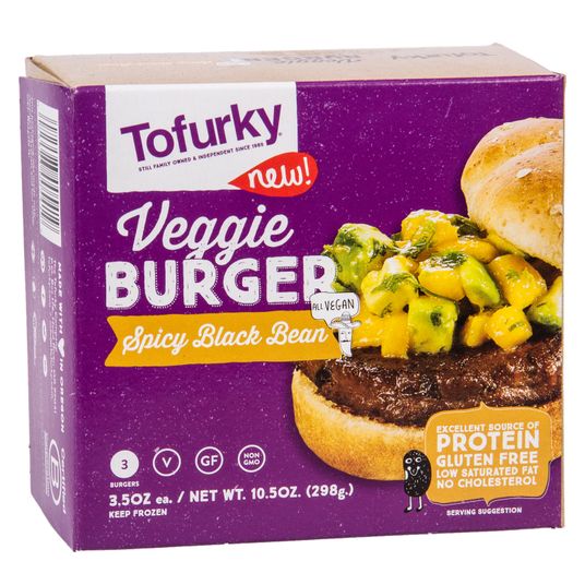 Tofurky Veggie Burger, Spicy Black Bean, Frozen Azure Standard
