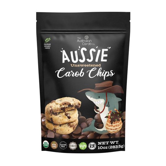 Carobou Aussie Carob Chips, Unsweetened, Organic Azure Standard