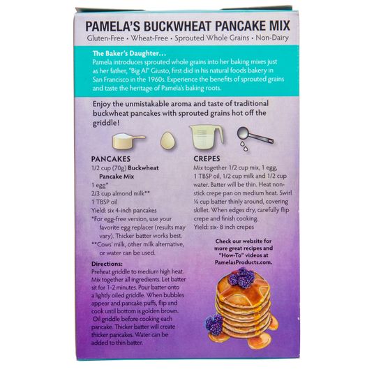Pamela's Buckwheat Pancake Mix, Sprouted, GF Azure Standard