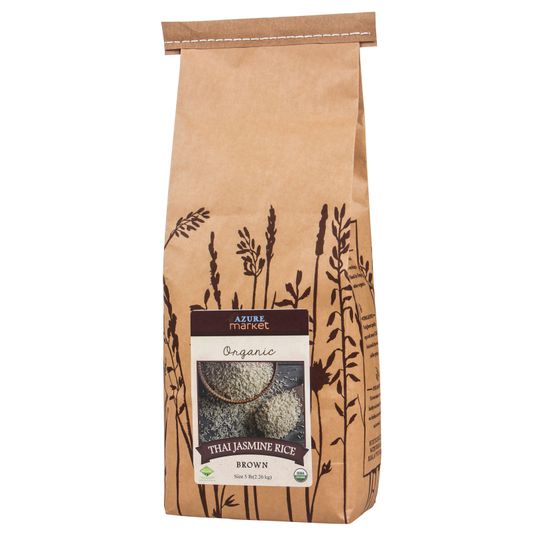 Azure Market Organics Rice, Thai Jasmine Brown, Organic - Azure