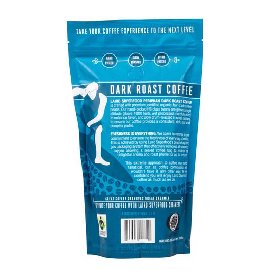 Laird Superfood Coffee, Espresso, Dark Roast, Whole Bean, Peruvian
