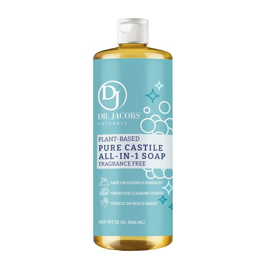 Dr. Jacobs Naturals All-In-One Pure Castile Soap, Fragrance Free