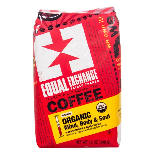 Equal Exchange Coffee, Ground, Mind, Body & Soul Blend, Organic Azure