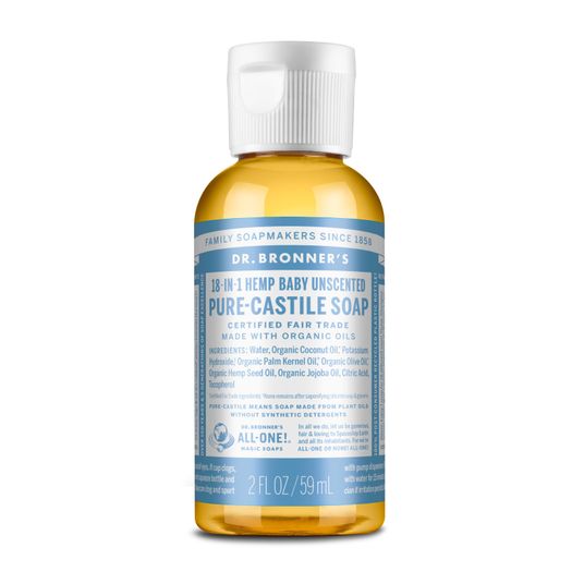 Dr Bronner Hemp Baby Mild Pure Castile Soap, Organic Azure Standard