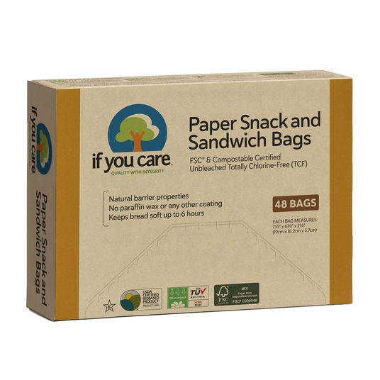 If You Care Paper Sandwich Snack Bags - Azure Standard