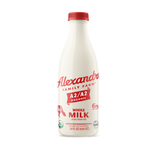 Alexandre Family Farm Whole Milk, A2, 6%, Pasture Raised, Organic