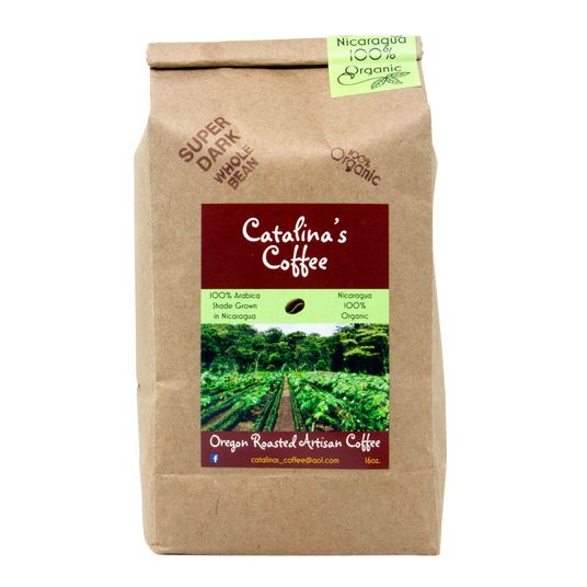 Catalina's Coffee Coffee, Whole Bean, 100 Arabica Super Dark Azure Standard