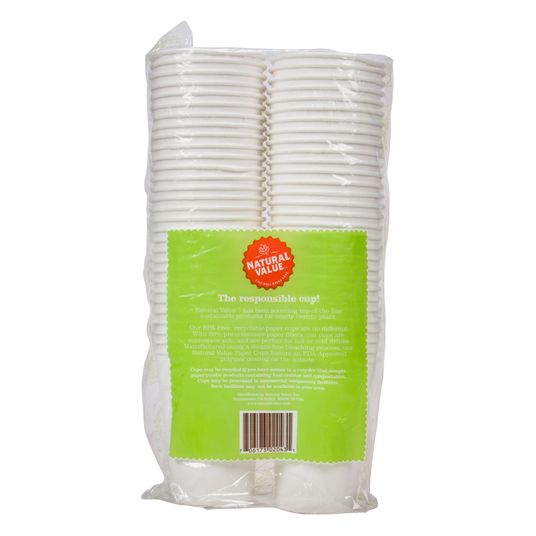 Natural Value Drinking Cups, Paper 9oz, Hot/Cold, Recycled Azure Standard