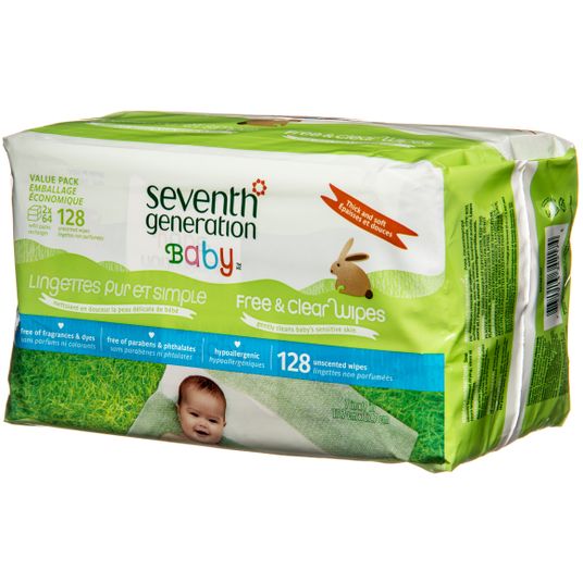 Seventh Generation Baby Wipes, Travel Refill Azure Standard