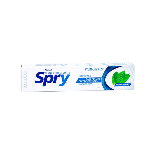 Spry Xylitol Toothpaste, Fluoride Free, Peppermint Azure Standard