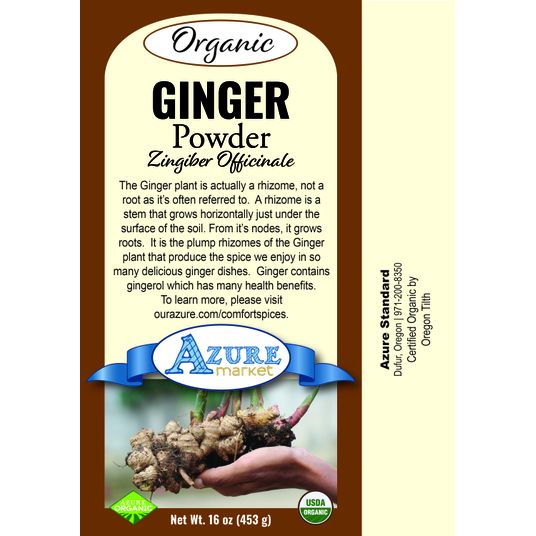 Ginger Root Powder, Organic, 1 lb