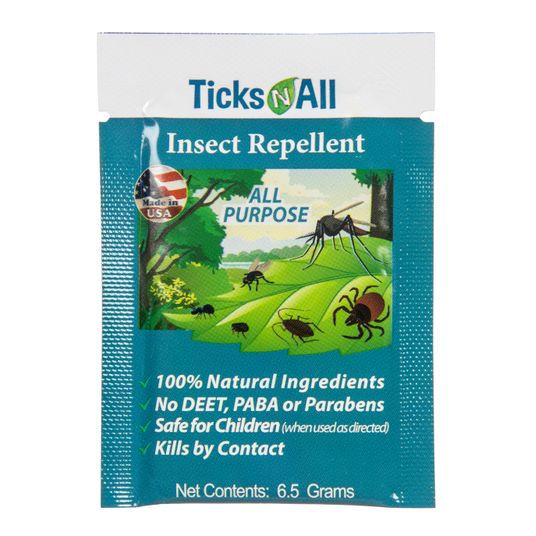 Ticks N All Insect Repellent Wipe, All Purpose Azure Standard