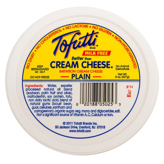 Tofutti Better Than Cream Cheese, Plain Azure Standard