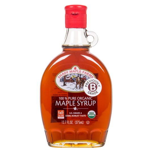 Shady Maple Farm Maple Syrup Grade A Dark, Robust Taste, Organic Azure Standard