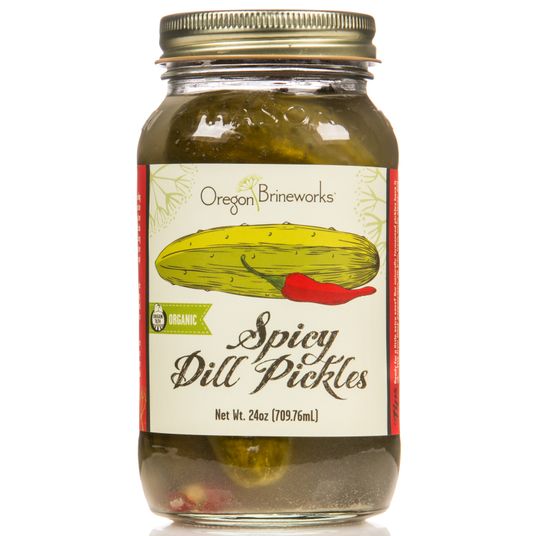 Oregon Brineworks Spicy Dill Pickles, Raw, Fermented, Organic Azure