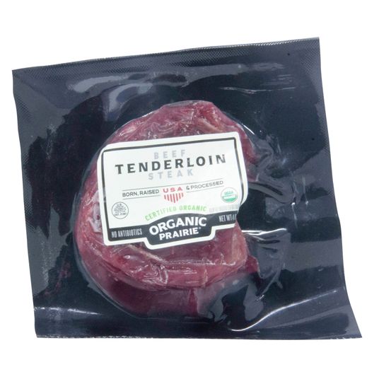 Organic Prairie Beef Tenderloin, Frozen, Organic Azure Standard