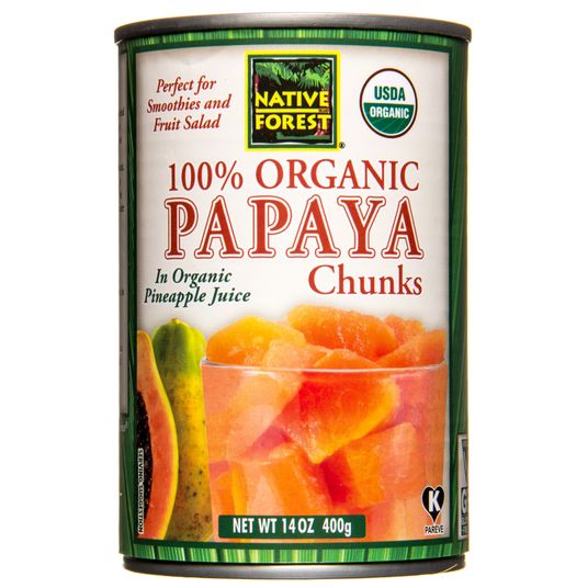 Native Forest Papaya Chunks, Organic Azure Standard