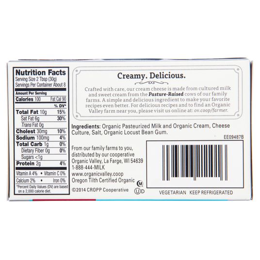 Organic Valley Cream Cheese, Organic - Azure Standard