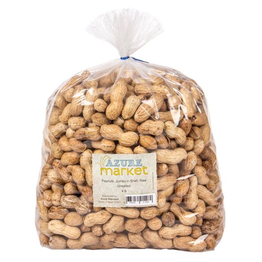 CB's Nuts Peanuts, Jumbo in Shell, Raw Unsalted Azure Standard