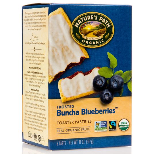 Nature's Path Toaster Pastries, Blueberry, Frosted, Organic Azure