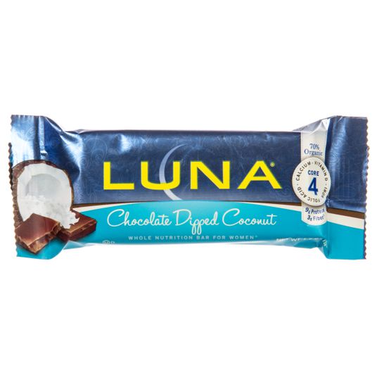 LUNA BAR - Chocolate Dipped Coconut Bar, 1.69 Oz