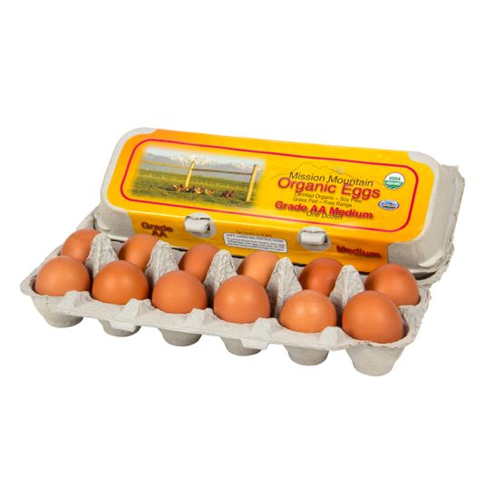 Mission Mountain Eggs, Pasture Run, Medium, Organic - Azure Standard